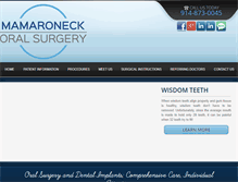 Tablet Screenshot of mamaroneckoralsurgery.com